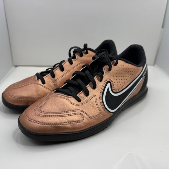 Nike Tiempo Legend 9 Soccer Shoes Mens 7.5 Copper Brown Indoor Court DA1189-810 - Picture 3 of 11
